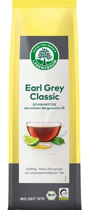 HERBATA EARL GREY LIŚCIASTA BIO 100g LEBENSBAUM