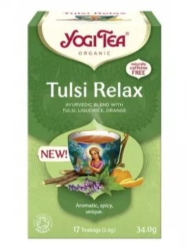 HERBATKA AJURWEDYJSKA TULSI RELAX YOGI TEA BIO 17 sasz