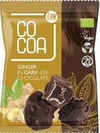 IMBIR KANDYZOWANY W CIEMNEJ CZEKOLADZIE BIO 75g COCOA