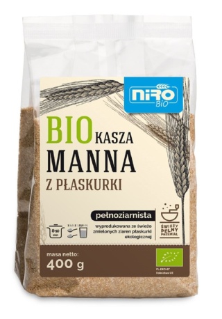 KASZA MANNA Z PŁASKURKI NIRO 400 g
