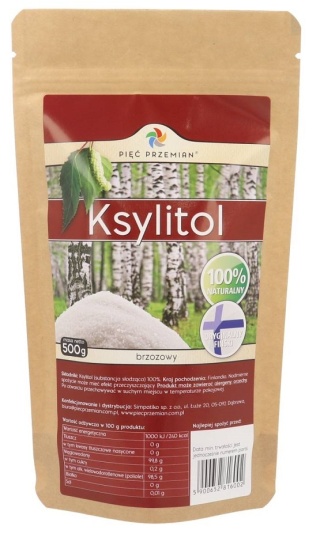 KSYLITOL 500g PIĘĆ PRZEMIAN