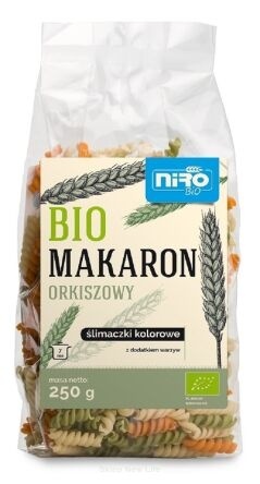 MAKARON ORKISZ ŚLIMACZKI BIO 250g NIRO