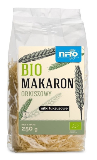 MAKARON ORKISZOWY NITKI LUKSUSOWE BIO 250g NIRO