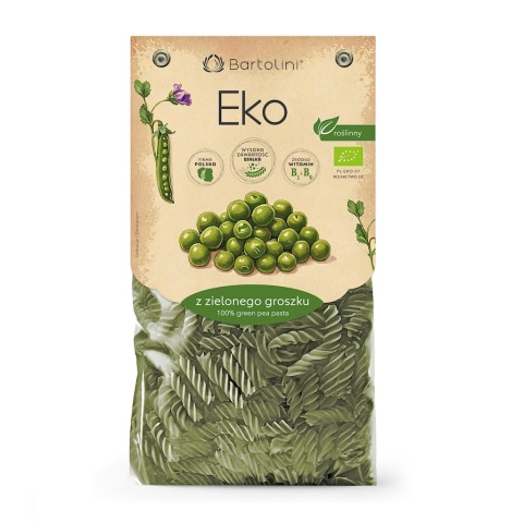MAKARON Z GROSZKU ZIELONEGO BIO 250g BARTOLINI