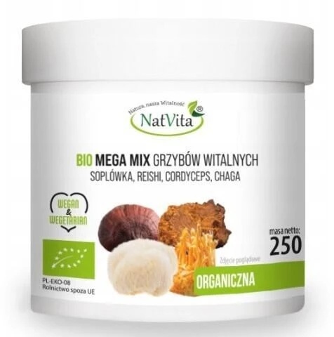 MEGA MIX GRZYBÓW WITALNYCH 250g NATVITA