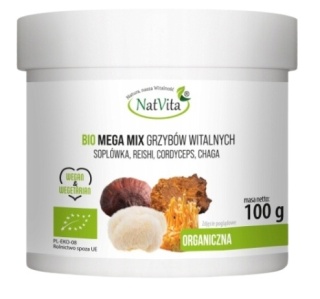 MEGA MIX GRZYBÓW WITALNYCH BIO 100g NATVITA