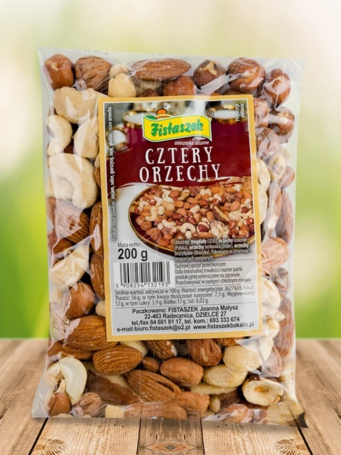 MIESZANKA CZTERY ORZECHY 200g FISTASZEK