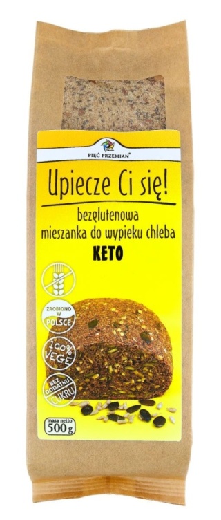 MIESZANKA DO WYPIEKU CHLEBA KETO 500g 5 PRZEMIAN