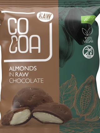 MIGDAŁY W SUROWEJ CZEKOLADZIE 70g COCOA