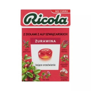 RICOLA ŻURAWINA CUKIERKI