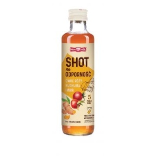 SHOT NA ODPORNOŚĆ RÓŻA KURKUMA IMBIR 250 ml POLSKA RÓŻA