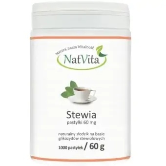 STEVIA PASTYLKI 1000szt NATVITA