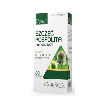 SZCZEĆ POSPOLITA KORZEŃ 500mg 60kaps MEDICA HERBS