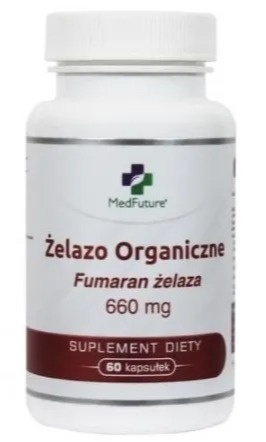 ŻELAZO ORGANICZNE 660mg 60kaps MEDFUTURE
