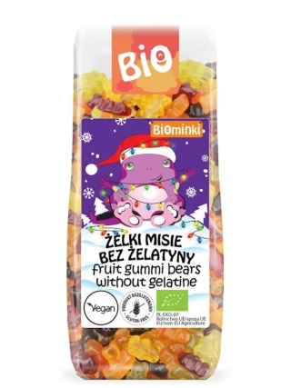 ŻELKI MISIE BEZ ŻELATYNY BIO 150g BIOMINKI