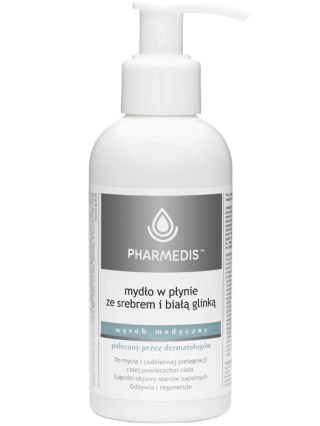 MYDŁO W PŁYNIE Z NANOSREBREM I BIAŁĄ GLINKĄ 150ml PHARMEDIS